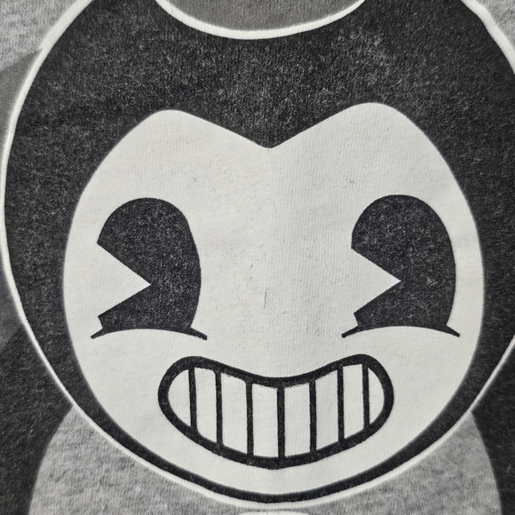 Gray & Black Bendy And The Ink Machine Short Sleeve Shirt Size XL - Picture 2 of 7